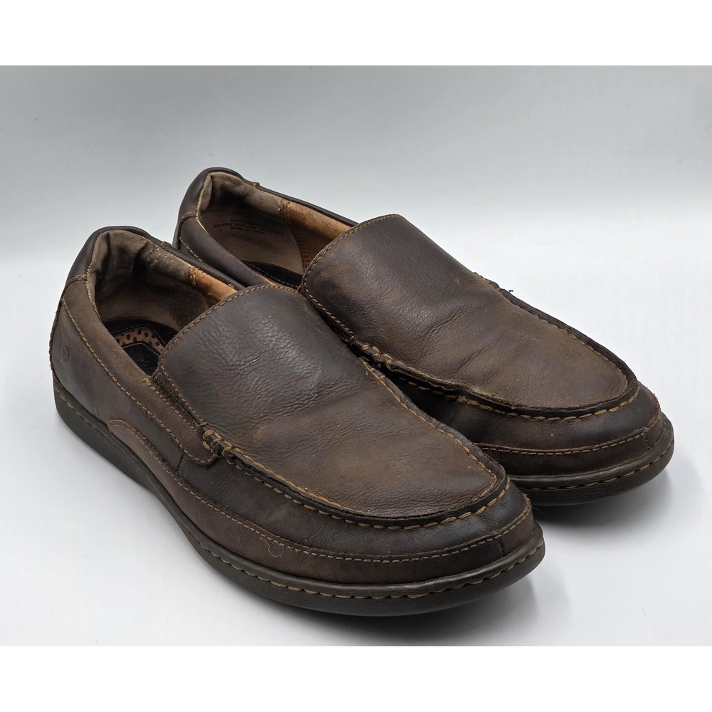 Børn Polo H43017 Men's Leather Slip On Loafers Brown Size 8M